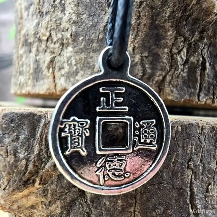 Geluksmunt hangertje met koord