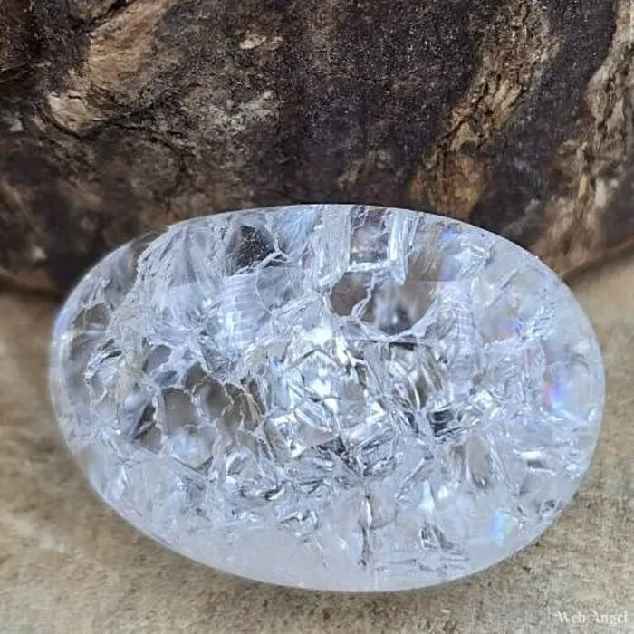 Bergkristal getrommeld Cracked