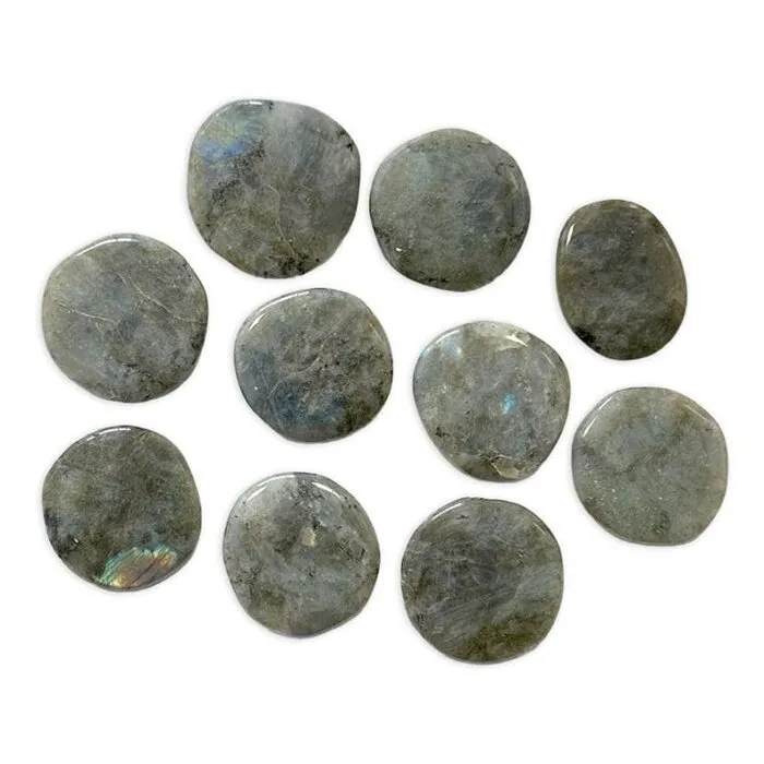 Platte steen labradoriet A kwaliteit