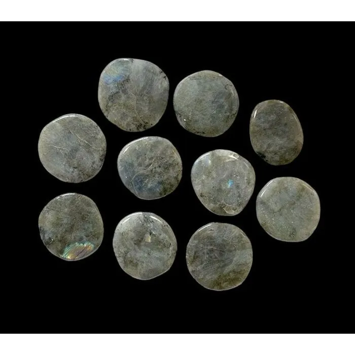 Platte steen labradoriet A kwaliteit