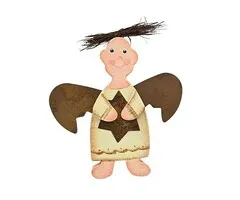 Engeltje Hout 12 cm