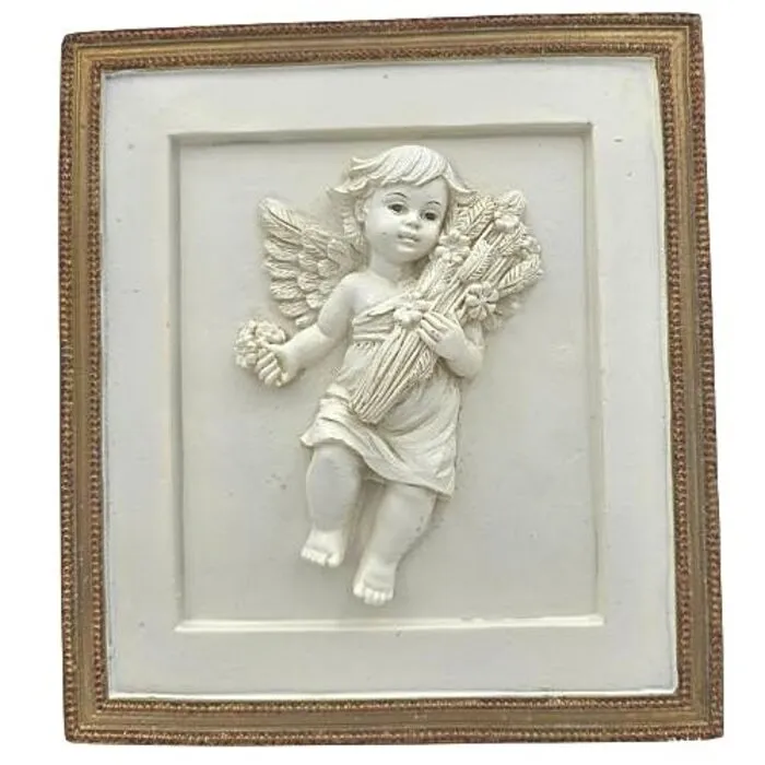 Engel Wanddecoratie met Bloemen