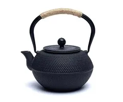 Tetsukyusu geëmailleerde 1,2 liter theepot zwart