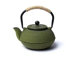 Tetsubin gietijzeren 0,6 liter theepot groen (zonder coating)