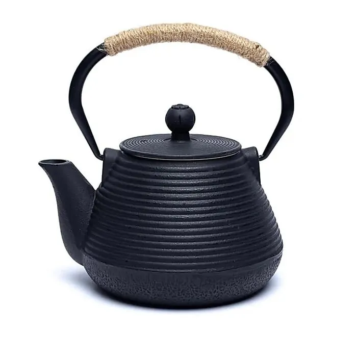 Tetsukyusu geëmailleerde 1,0 liter theepot zwart