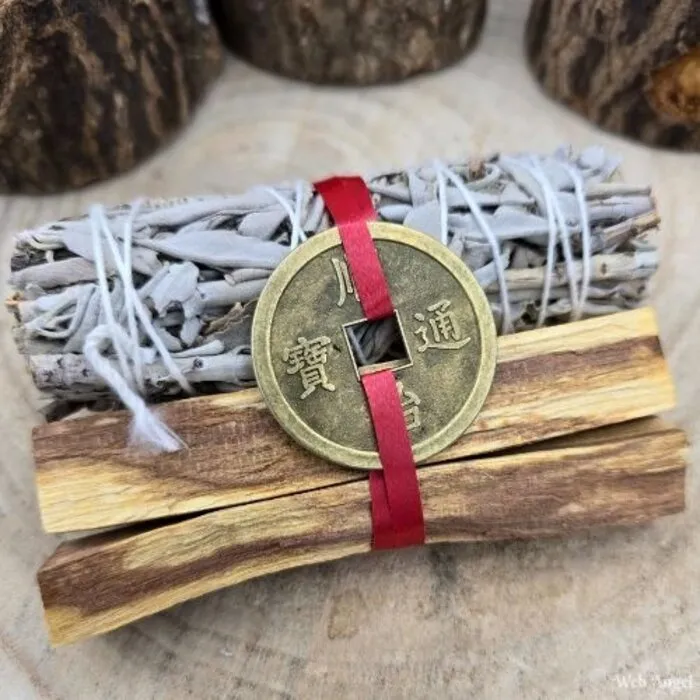 Smudge Stick met Heilig Hout en Geluksmunt