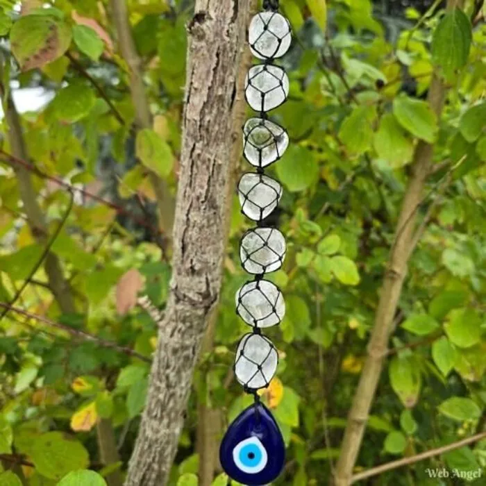 Boze oog hanger met Bergkristal