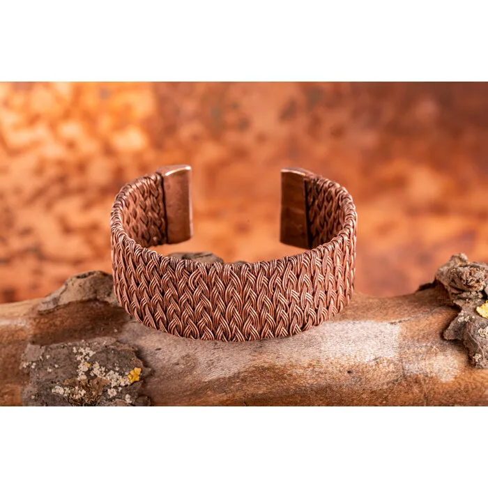 Gevlochten koperen armband Nieuwe stijl