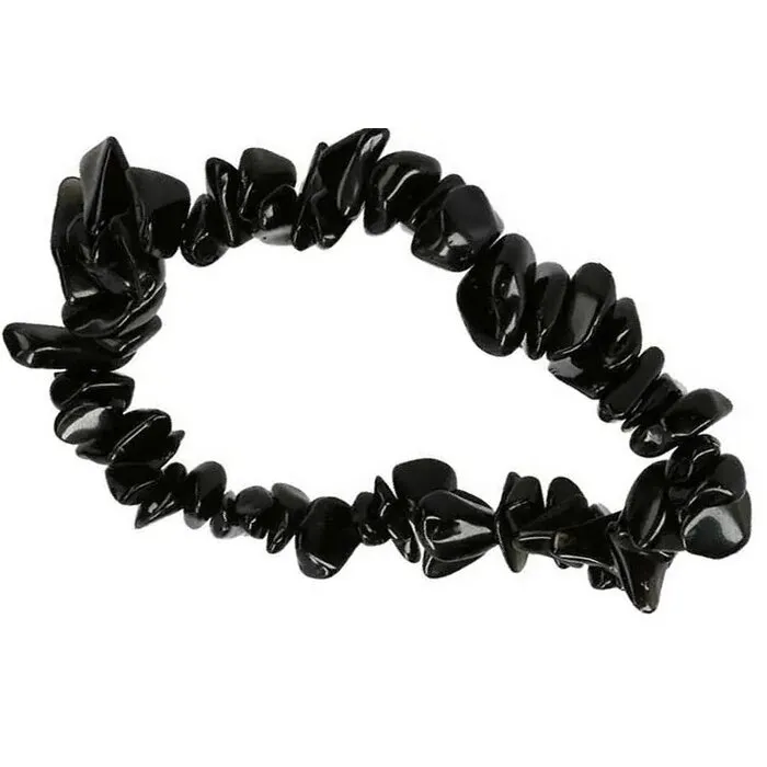 Splitarmband Obsidiaan zwart