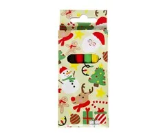 Kleurpotloden kerst 6 stuks