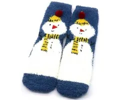 Fluffy sokken sneeuwpop