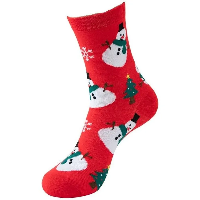 Sokken met sneeuwman