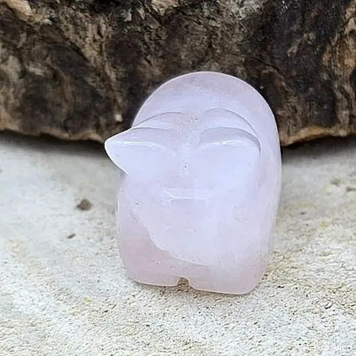 Rozenkwarts Edelsteen Varkentje – Ca. 2 cm