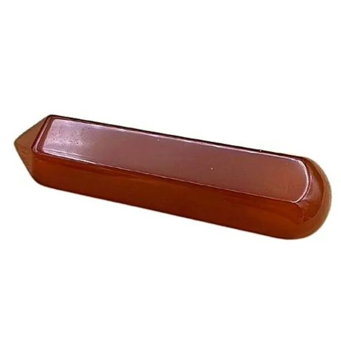 Carneool Massastaaf – Ca. 6 cm