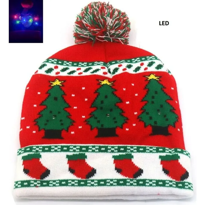 Kerstmuts met ledlichtjes