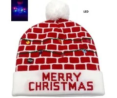 Kerstmuts met ledlichtjes - Merry Christmas