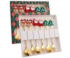 6-delige Kerst Bestek Set