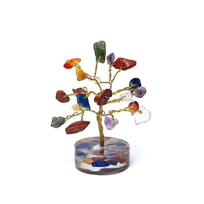 Edelsteenboom 7 chakra's - 8 cm
