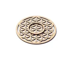 Edelsteenbol houder bloem des levens