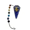 Lapis Lazuli Pendel met Chakraketting en Hamsa Handje