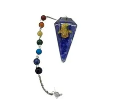 Lapis Lazuli Pendel met Chakraketting en Hamsa Handje