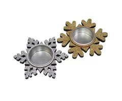 Theelichthouder sneeuwvlok