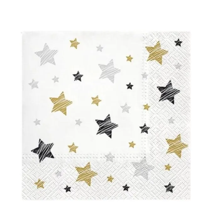 Servetten  Sterren 33 x 33 cm