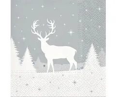 Servetten met rendier 33 x 33 cm