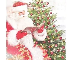 Servetten Kerstman Classic 33 x 33 cm