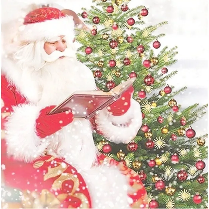 Servetten Kerstman Classic 33 x 33 cm