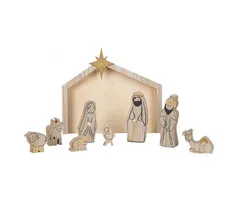 Houten Kerststal