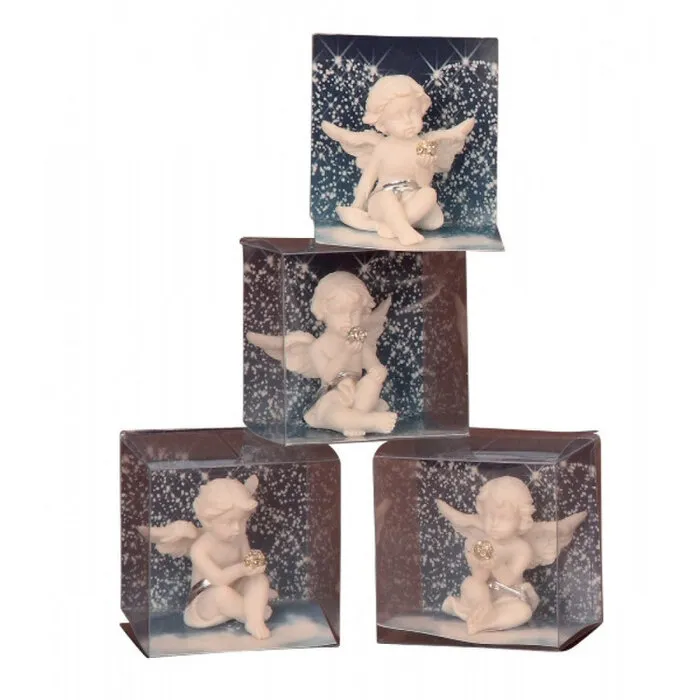 Engel met "Diamanten" Bolletje – 5 cm Hoog