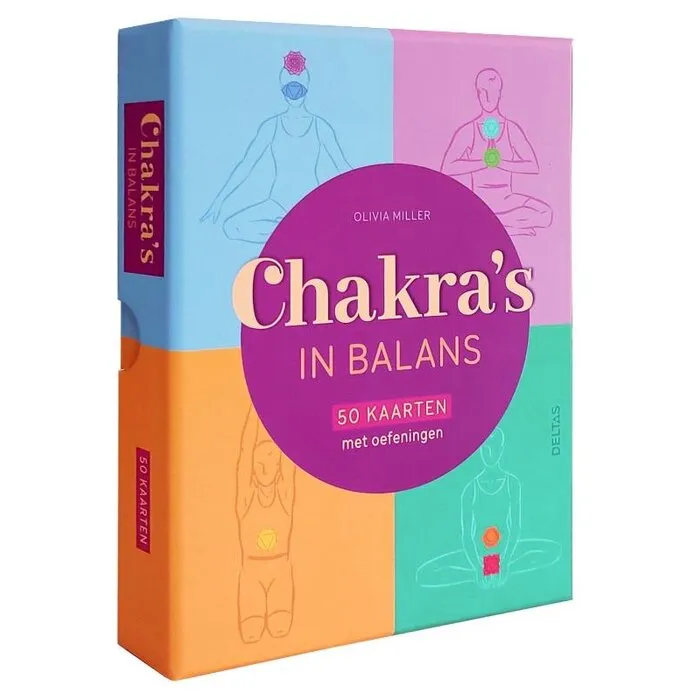 Chakra's in balans - kaartenset - Nu tijdelijk met gratis chakra steentjes