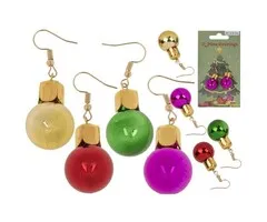 Oorbellen kerstballen