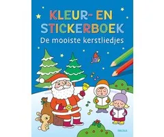 Kleur- en stickerboek Kerstliedjes