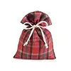 Kerstzakje tartanstof