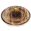 Ronde Flower of Life Wierookhouder van Mango Hout
