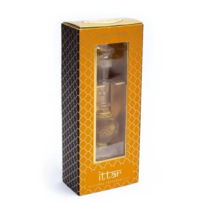 Geurolie in handgeblazen flesje sandelhout en vetiver