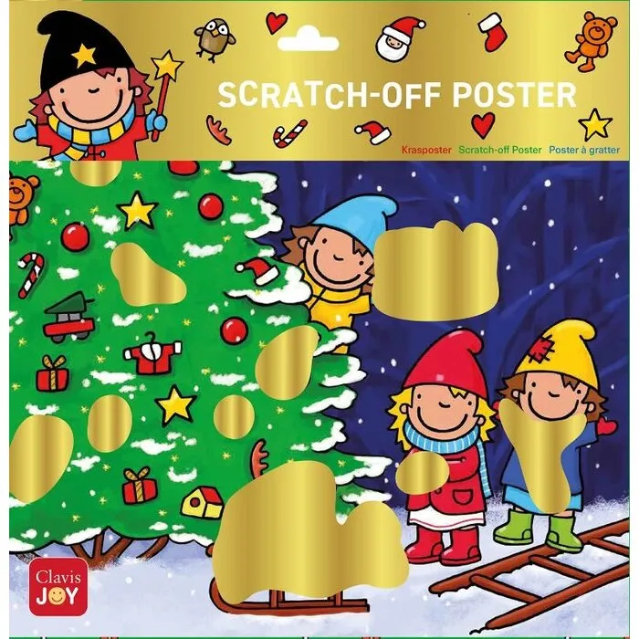 Scratch-off Poster Heksje Mimi viert Kerstmis
