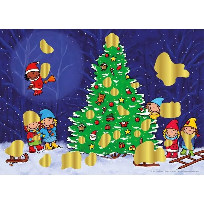 Scratch-off Poster Heksje Mimi viert Kerstmis