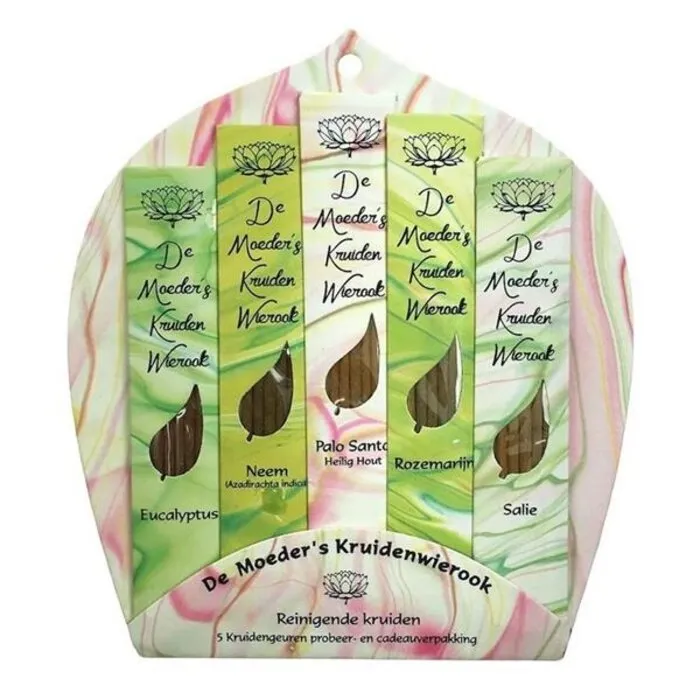 Reinigende kruiden wierook 5 x 6 stokjes - Moeders geuren