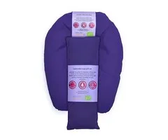 Oog en nekkussen BIO lavendel donkerpaars