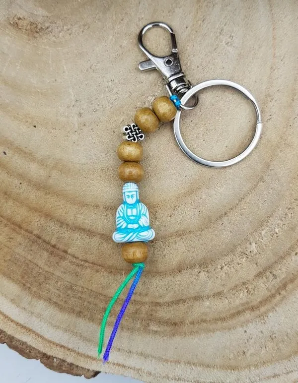 Sleutelhanger Lucky boedha met kaartje