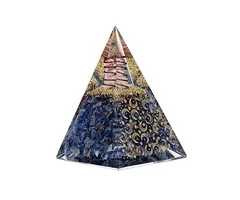 Orgoniet pyramide sodaliet met maan en sterren