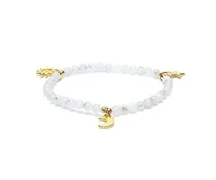 Armband maansteen elastisch met sterren/maan/zon bedels