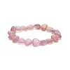Armband aardbeienkwarts elastisch hartvormig