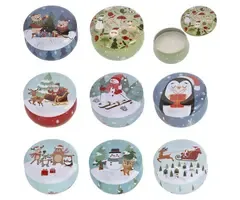 Geurkaars in blik  Kerstmis