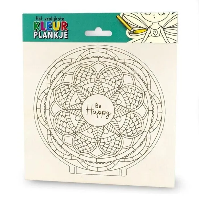 Kleurplankje - Be happy