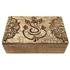 Ganesha houten kist gouden ornament