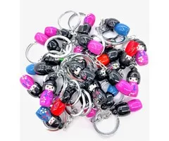 Sleutelhanger Japanse Kokeshi met kaartje